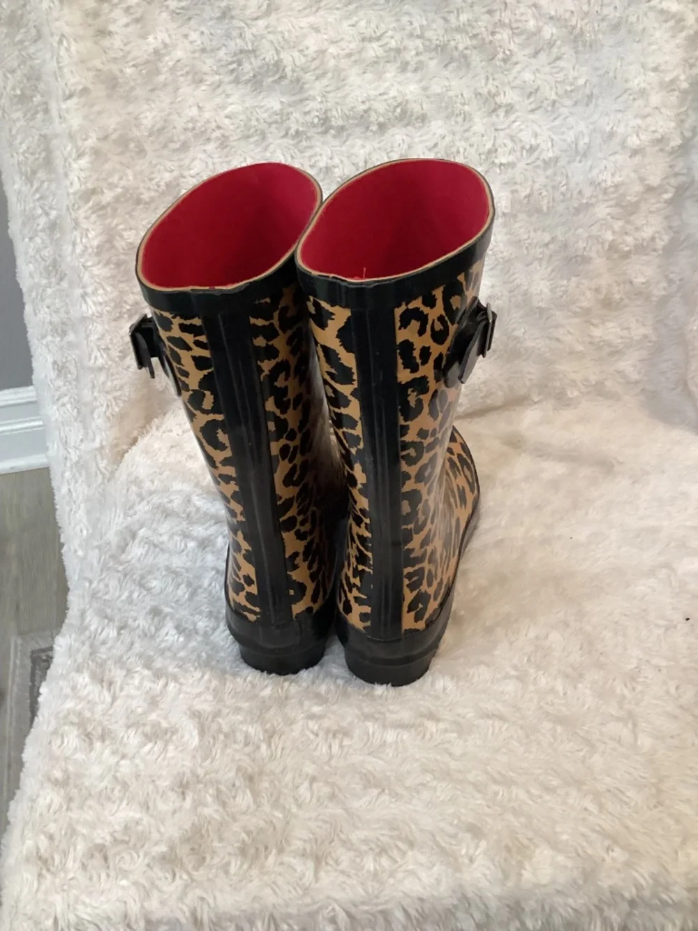 Leopard Womens Rain boots